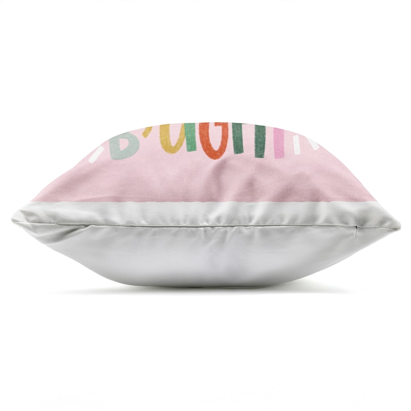 Stupell Pastel Merry & Bright Phrase Printed Outdoor Throw Pillow Design by Sarah Hickman