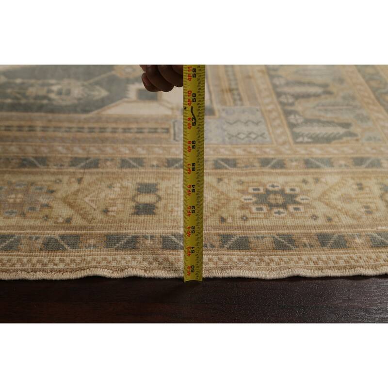 Vintage Anatolian Oriental Wool Area Rug Hand-knotted Office Carpet - 5'6" x 10'3"