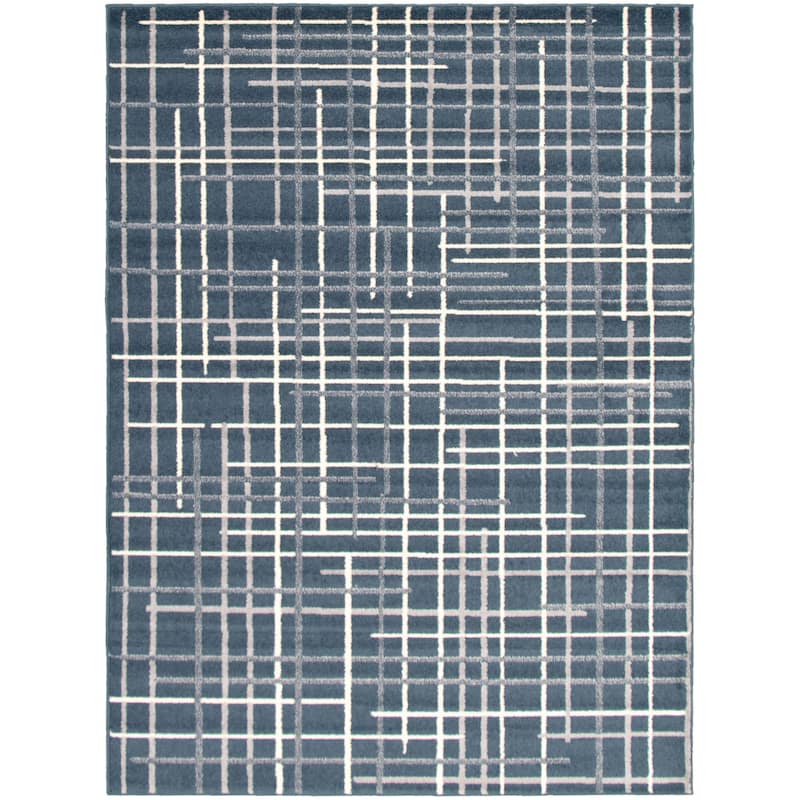 ECARPETGALLERY Tessa Transitional Rug - 7'10" x 10'2" - Petrol