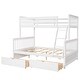 preview thumbnail 6 of 16, Twin Over Full Bunk Bed with Guardrails, Drawers & Headboard