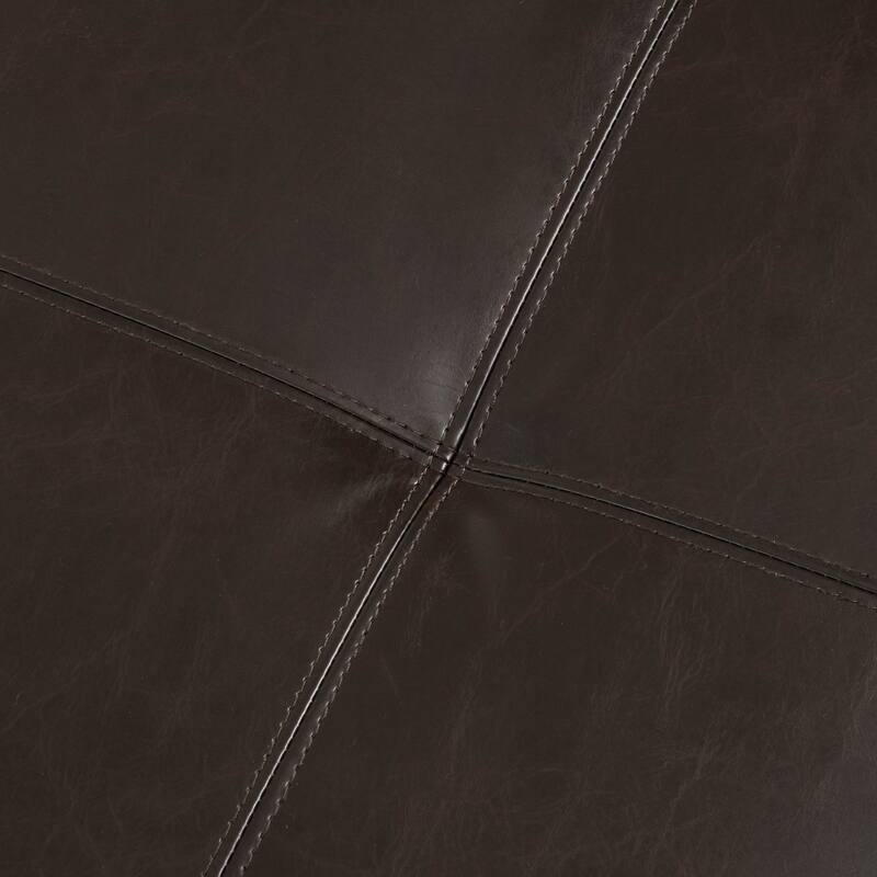 Roomfitters Large Storage Ottoman Coffee Table with Lift Top and Upholstered Seat, Brown