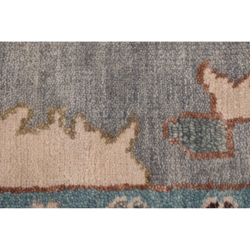 ECARPETGALLERY Hand-knotted Modern Oushak Grey Wool Rug - 7'11 x 9'8