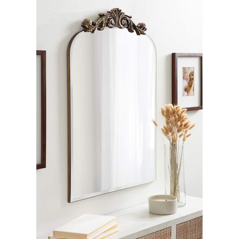 Kate and Laurel Arendahl Beveled Frameless Arch Mirror - 20x30