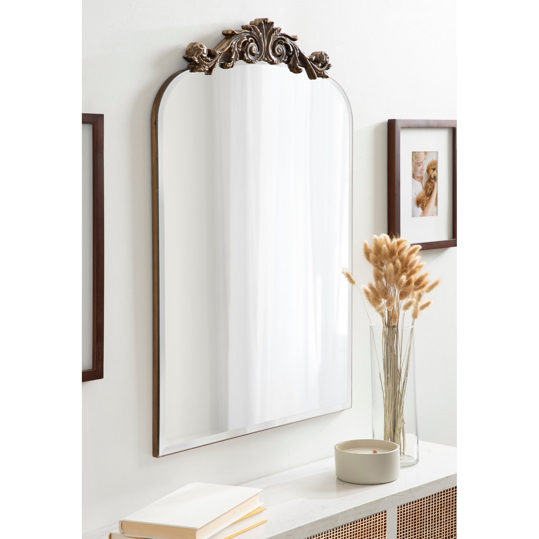 Kate and Laurel Arendahl Beveled Frameless Arch Mirror - 20x30