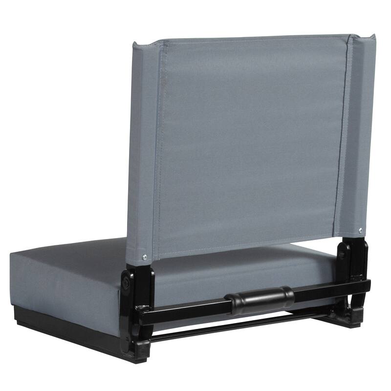 2 Pack 500 lb. Rated Lightweight Stadium Chair-Handle-Padded Seat