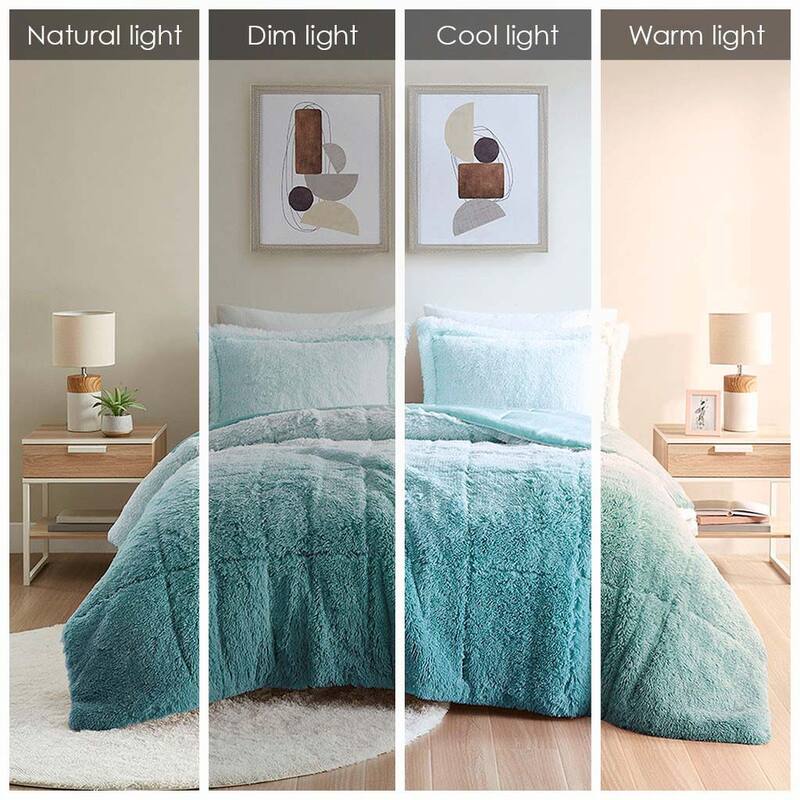 Ombre Shaggy Comforter Mini Set