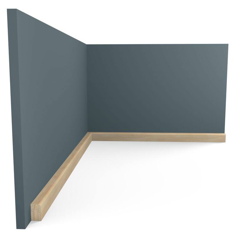 WM52: 7/16-in D x 3/4-in W x 96-in L Americraft Solid Hardwood Stain Grade Shoe Moulding