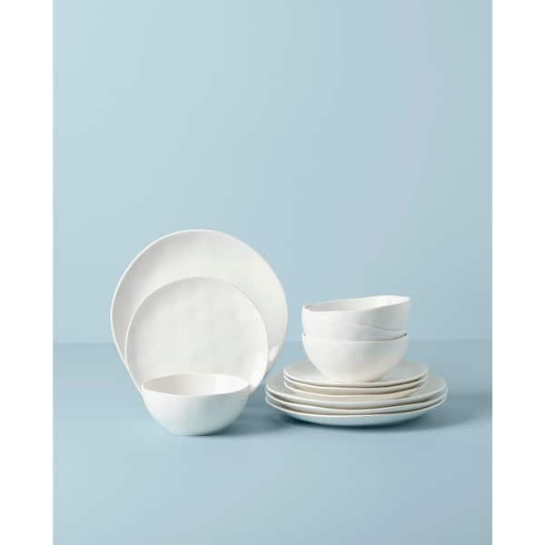 Bay Colors 12-Piece Dinnerware Set, White - Bed Bath & Beyond - 38256771