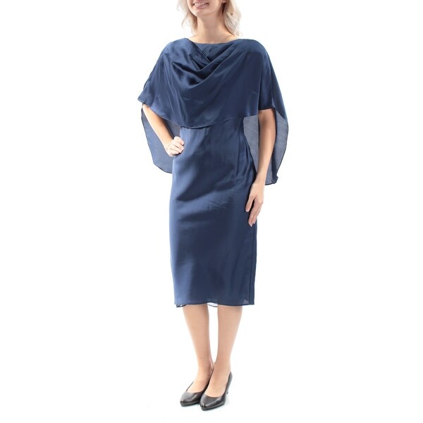 navy knee length dress