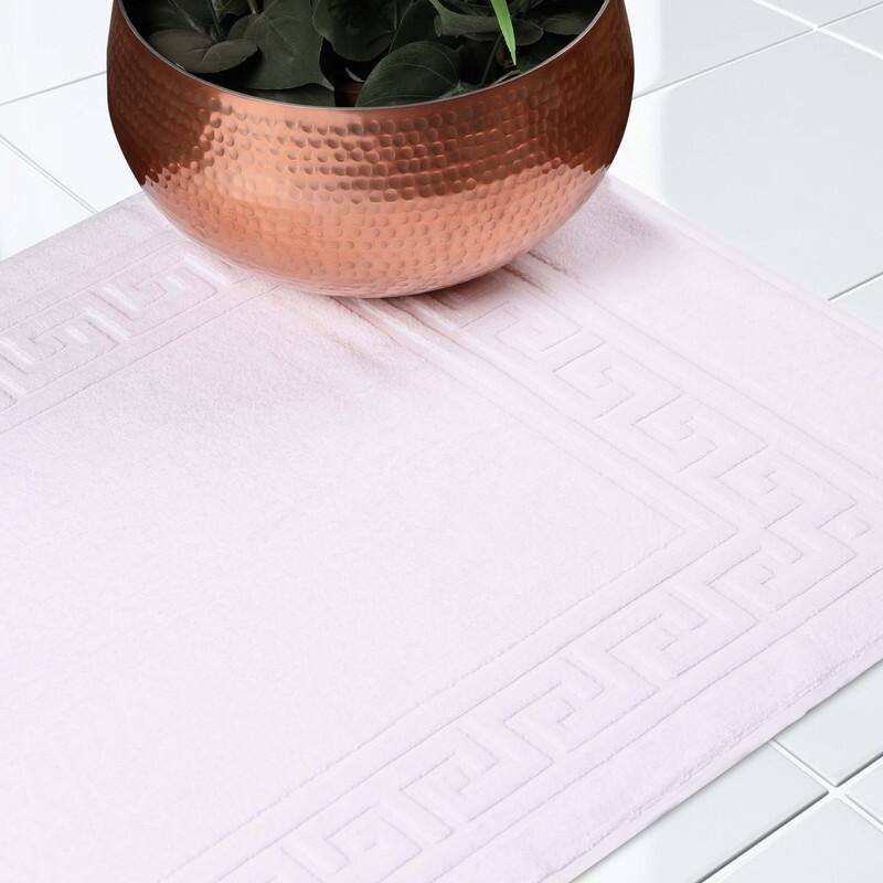 Blue Nile Mills 100% Cotton Thick Absorbent Washable Bath Mats Set of 2