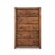 preview thumbnail 19 of 20, Grain Wood Furniture Montauk 5-drawer Solid Wood Chest Rustic Walnut