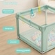 preview thumbnail 3 of 5, Infant 36"x36" 4-Panel Baby Playpen Spacious & Secure Foldable Playard Green