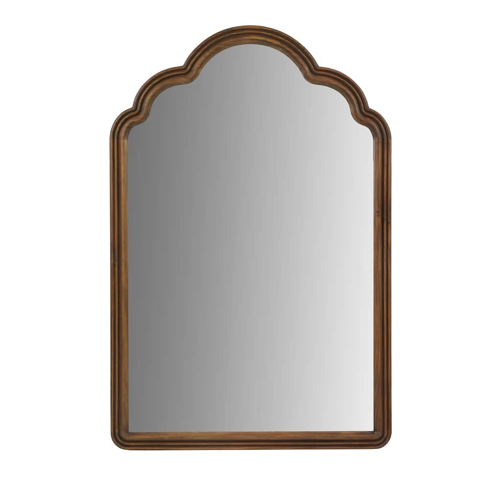 Madison Park Marbella Scalloped Wood Wall Mirror - 24"X36"X0.98"