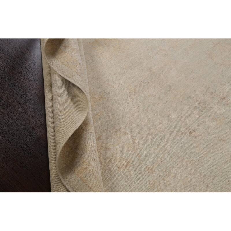Vegetable Dye Muted Oushak Oriental Area Rug Wool Hand-knotted Carpet - 8'5" x 10'6"