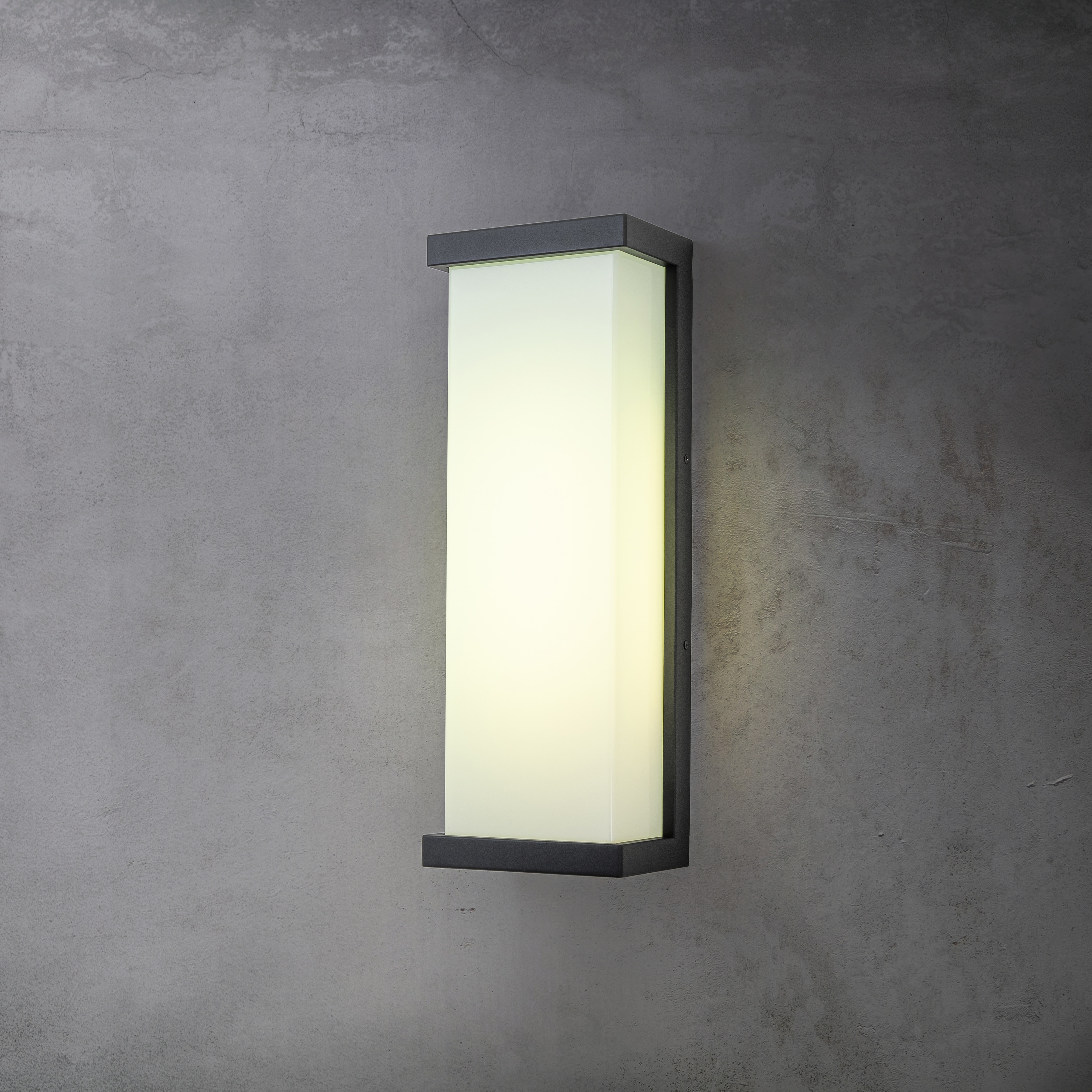 CraftHome H20" Smart RGB Outdoor Wall Light LED Wall Cast Iron Exterior Light Fixture for Porch Garage Garden - W7"