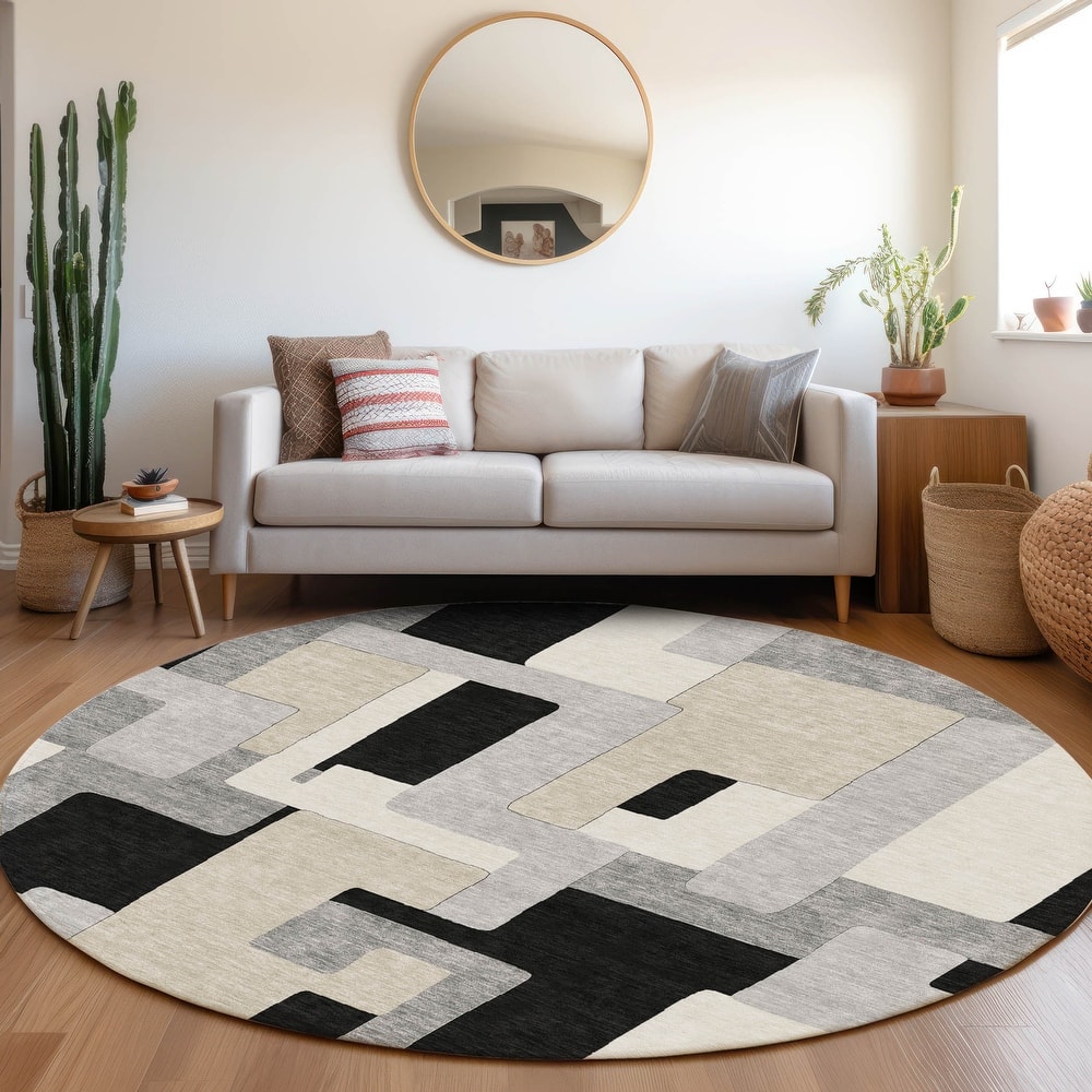 Premium Washable Super Soft Geo Casual Mayfield Rug
