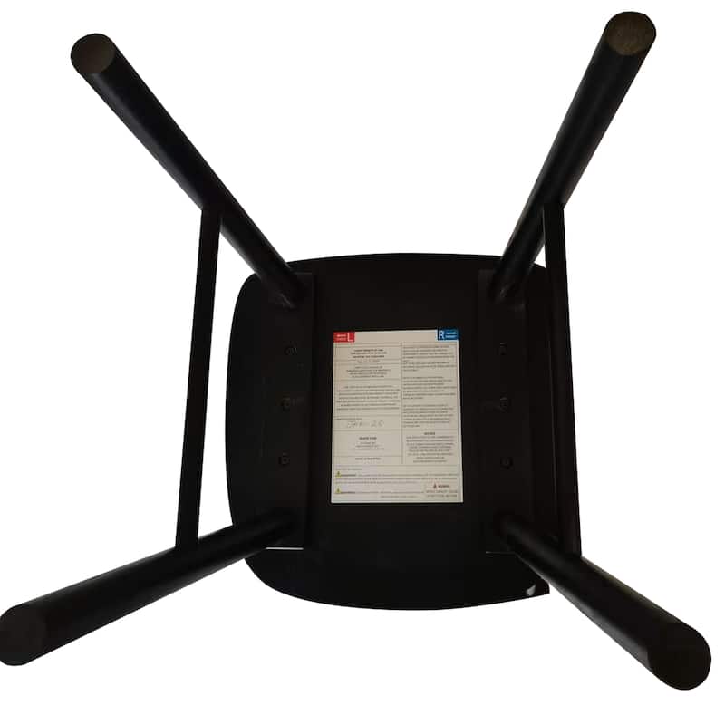 Spindle Back 16" Wide Black Dining Chairs