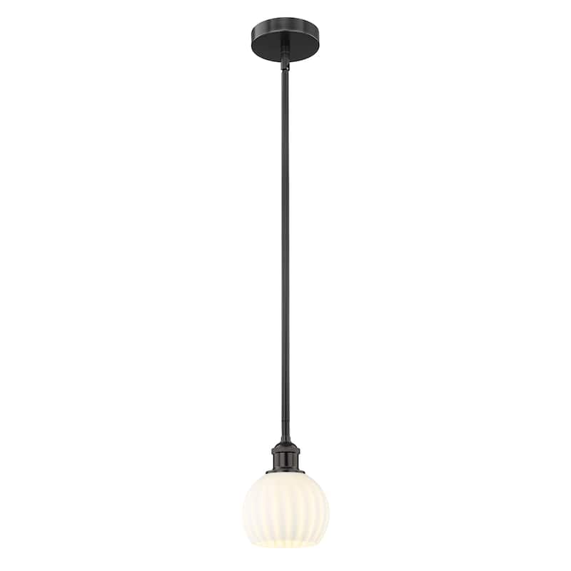 Innovations Lighting 616-1S 8 6 White Venetian Pendant White Venetian