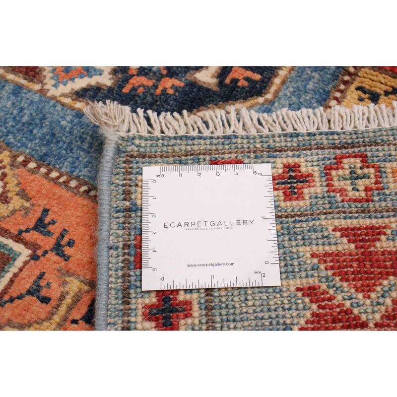 ECARPETGALLERY Hand-knotted Uzbek Ghazni Blue Wool Rug - 4'0 x 6'0