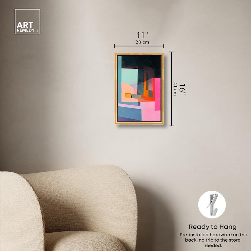 Color Blocks I Canvas by Art Remedy