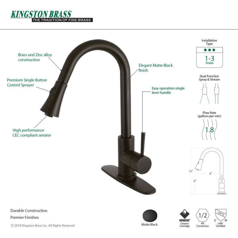 Concord 1-Handle Pull-Down Kitchen Faucet