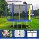 preview thumbnail 6 of 6, 8FT Outdoor Trampoline with Basketball Hoop and Enclosure
