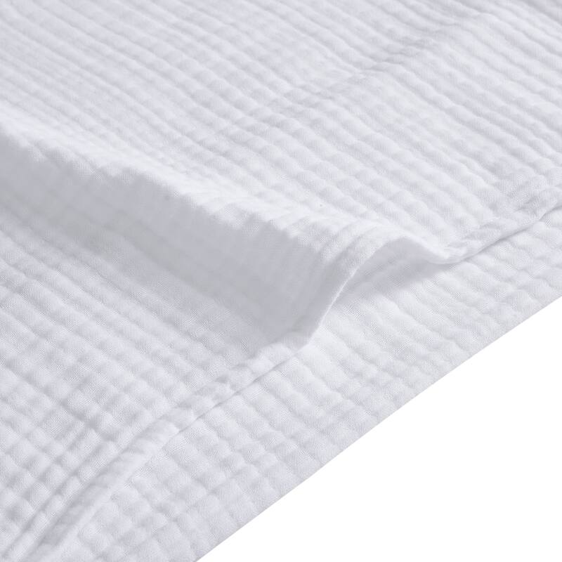 HiEnd Accents 100% Cotton Voile Muslin Gauze Soft and Lightweight Bedding 3 Piece Comforter Set