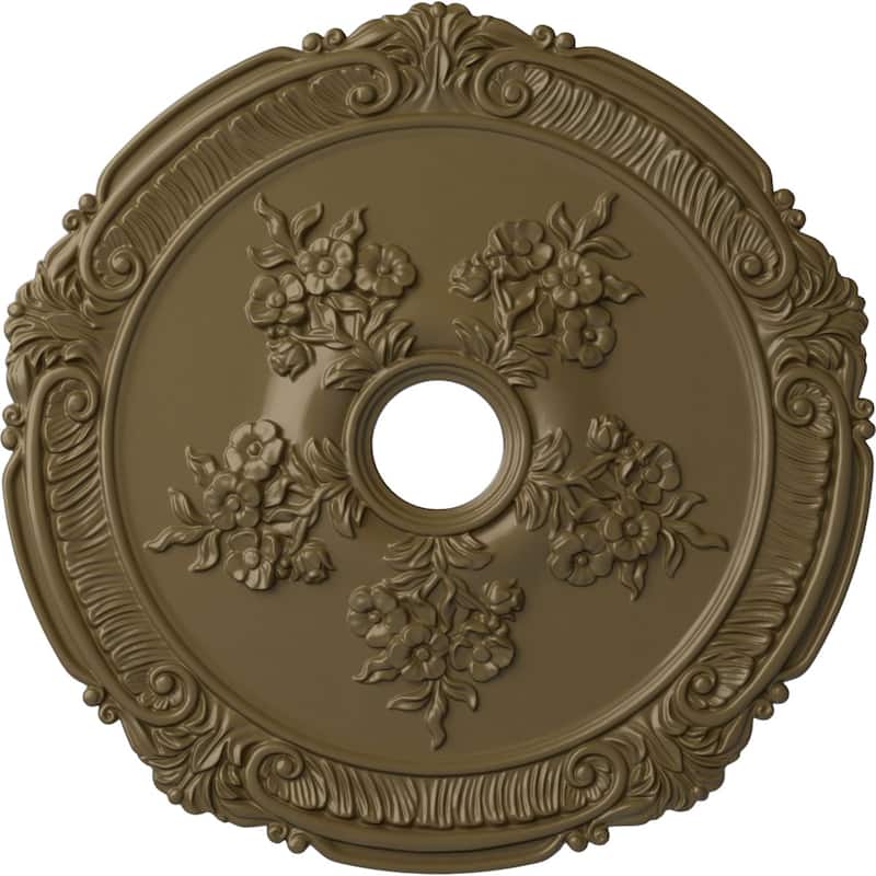 26"OD x 3 3/4"ID x 1 1/2"P Attica with Rose Ceiling Medallion