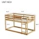 preview thumbnail 7 of 8, Natural Twin over Twin Size Solid Rubber Wooden Loft Bed