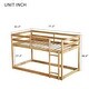 preview thumbnail 31 of 38, Wooden Twin over Twin Loft Bed with Ladder, Grey
