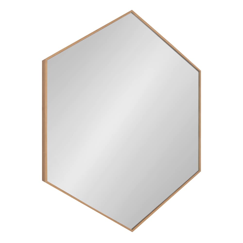 Kate and Laurel Rhodes Framed Mid-century Hexagonal Wall Mirror
