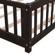 preview thumbnail 35 of 92, Modern Floor Platform Bed with Fence and Door