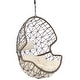 preview thumbnail 1 of 9, Danielle Hanging Basket Egg Chair Swing - Resin Wicker -Beige Cushions