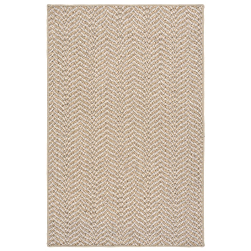 SAFAVIEH Palm Beach Emrije Sisal & Wool Rug - Maize/Ivory - 3' x 5'