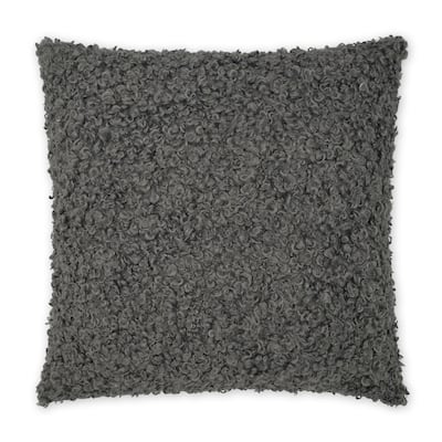 Lambsy Grey Decorative Throw Pillow