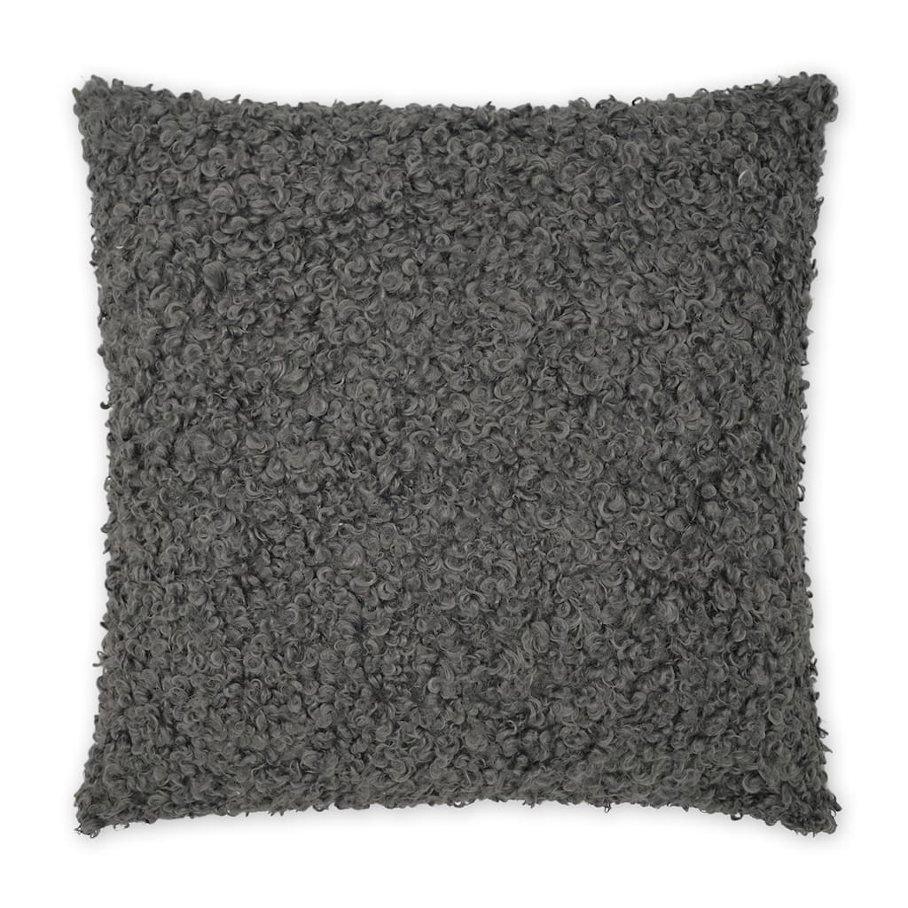 Lambsy Grey Decorative Throw Pillow