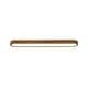 preview thumbnail 6 of 11, Scandinavian Walnut Wood Long Oval Dimmable LED Flush Mount - 37.4 Inches