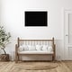 Shiplap White Narrow Wood Framed Black Corkboard Bulletin Board - Bed ...