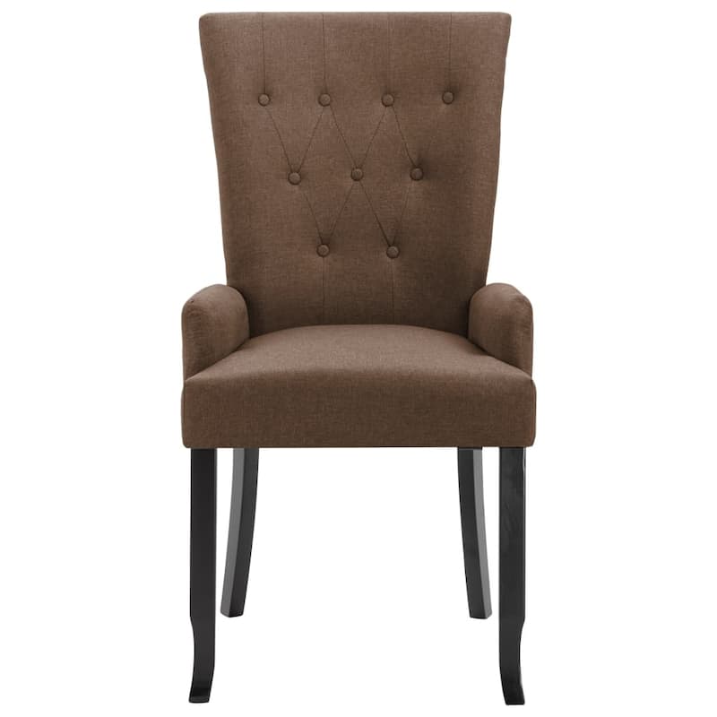 vidaXL Dining Chairs with Armrests 1/2/4/6 pcs Multicolor Fabric - 21.3" x 22" x 41.7"