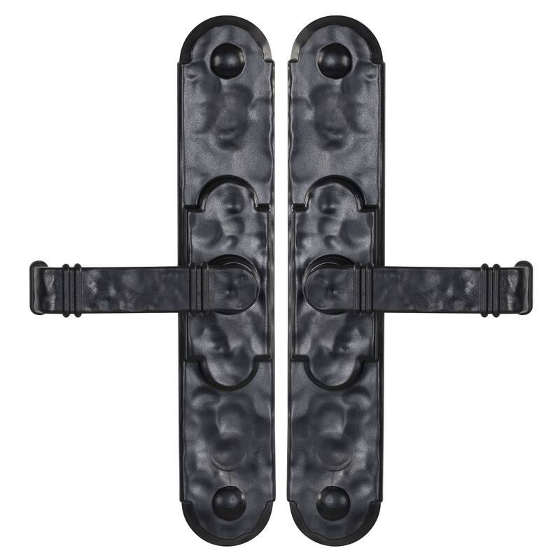 Household Essentials Premium Carriage House Magnetic Garage Door Hinges with Lever, Black