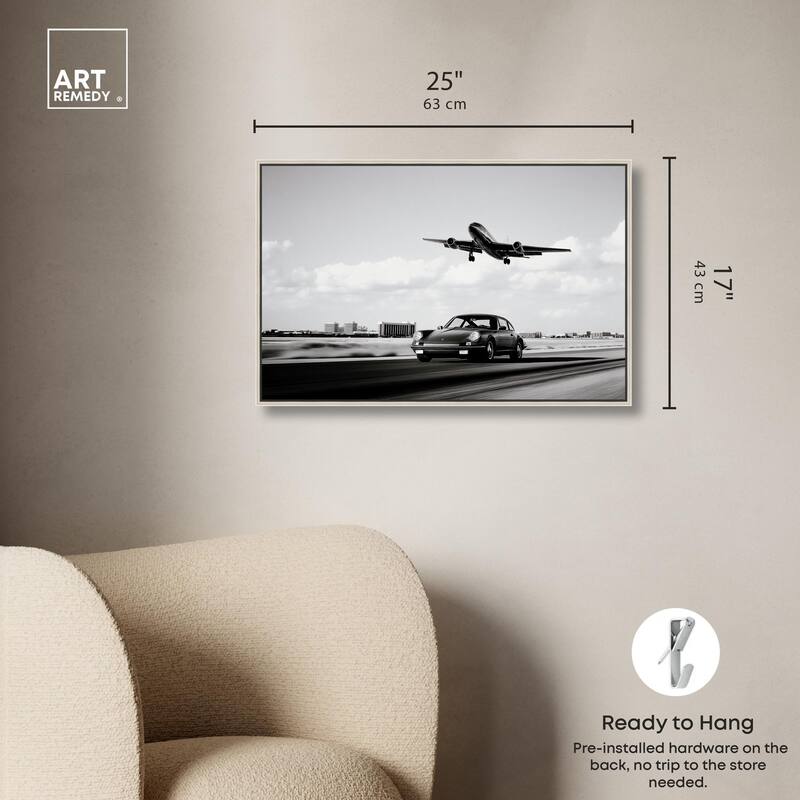 Sports Car Takeoff Canvas by Art Remedy