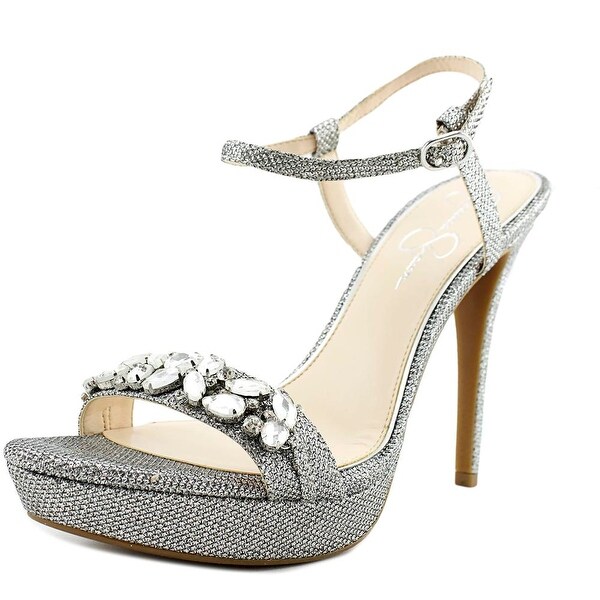 jessica simpson silver pumps