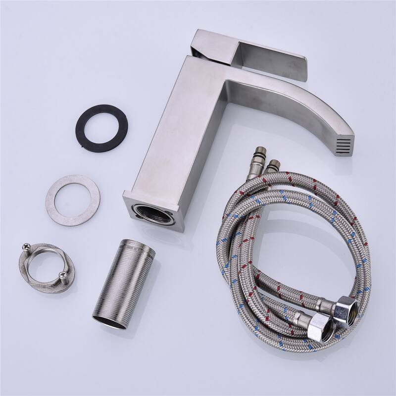 Single lever modern style waterfall spout faucet