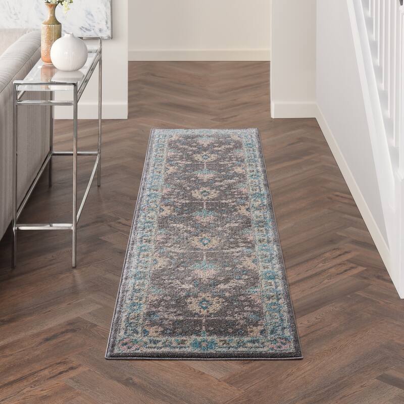 Nourison Tranquil Oriental Floral Medallion Area Rug