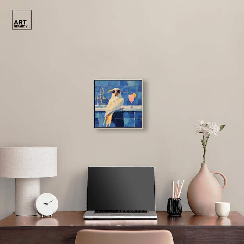 Relaxing Bird Canvas by Art Remedy