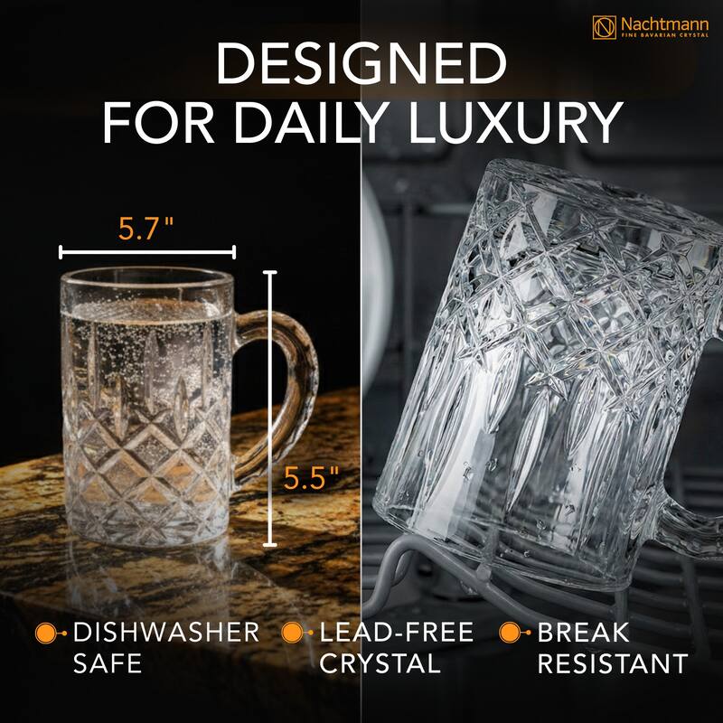 Nachtmann Noblesse Beer Mug - 21.2 Oz