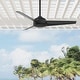 preview thumbnail 1 of 25, Hunter 52" Trimaran WeatherMax Outdoor Ceiling Fan with Wall Control, Wet-Rated! Matte Black