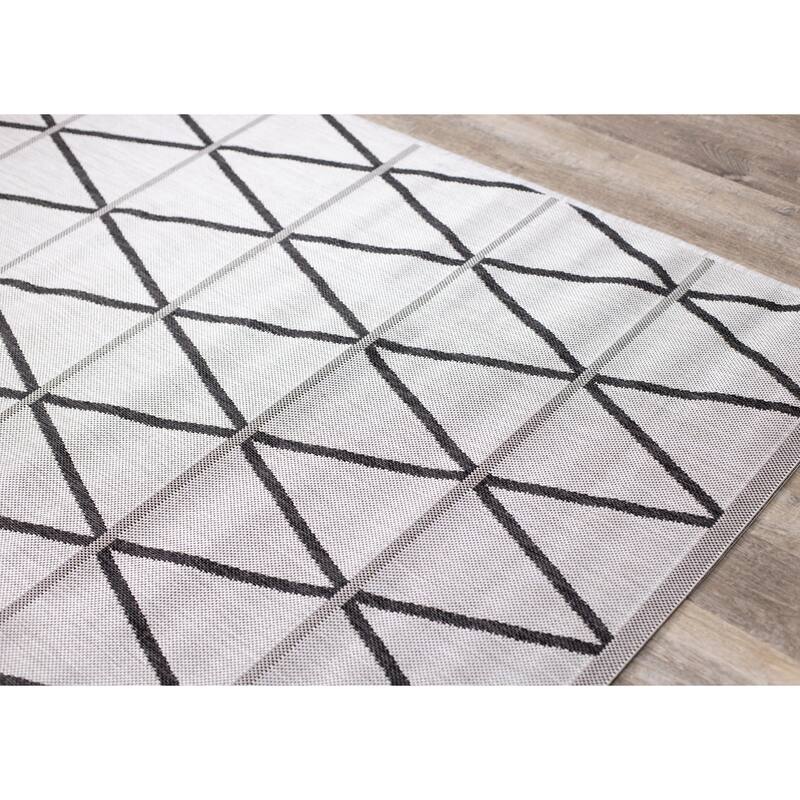 Jackson Collection - Grey Diamond Indoor/Outdoor Rug