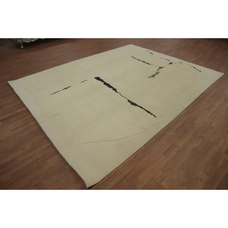 Handmade Wool Gabbeh Vegetable Dye Area Rug Handmade Carpet - 10' 2'' X 8' 0''