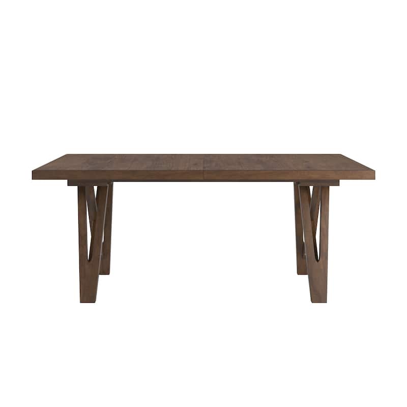 Harstad 72"-90" Wood Finish Extendable Dining Set by iNSPIRE Q Modern